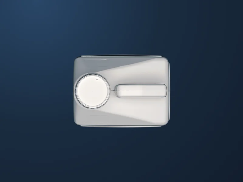JE5000 jerrycan, top view (3D render)